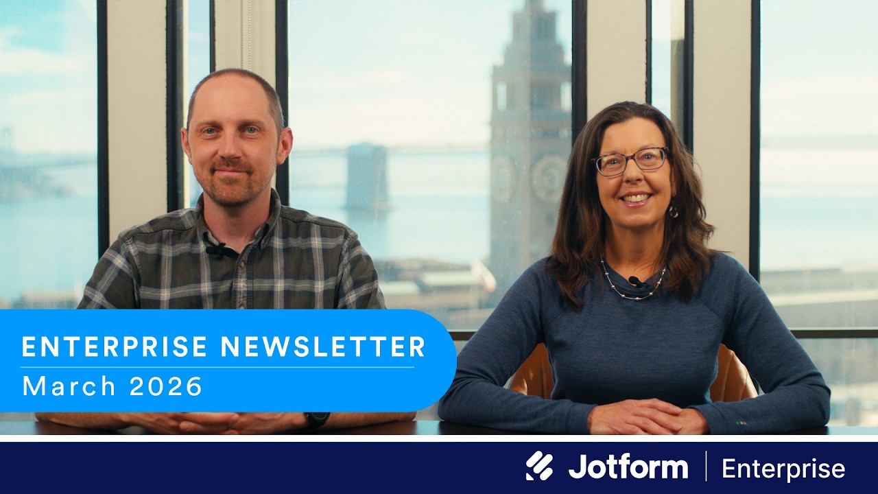 Enterprise Newsletter: March 2026 | Jotform AI is Here