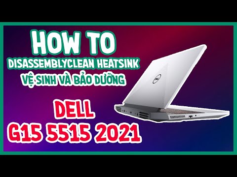 How to open dell G15 5515 2021 clean heatsink Thermal Paste, Dell Gaming 15 upgrade SSD RAM