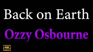 Back on earth KARAOKE - Ozzy Osbourne
