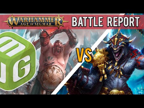 Ogor Mawtribes vs Seraphon Age of Sigmar 3rd Edition Battle Report Ep 31