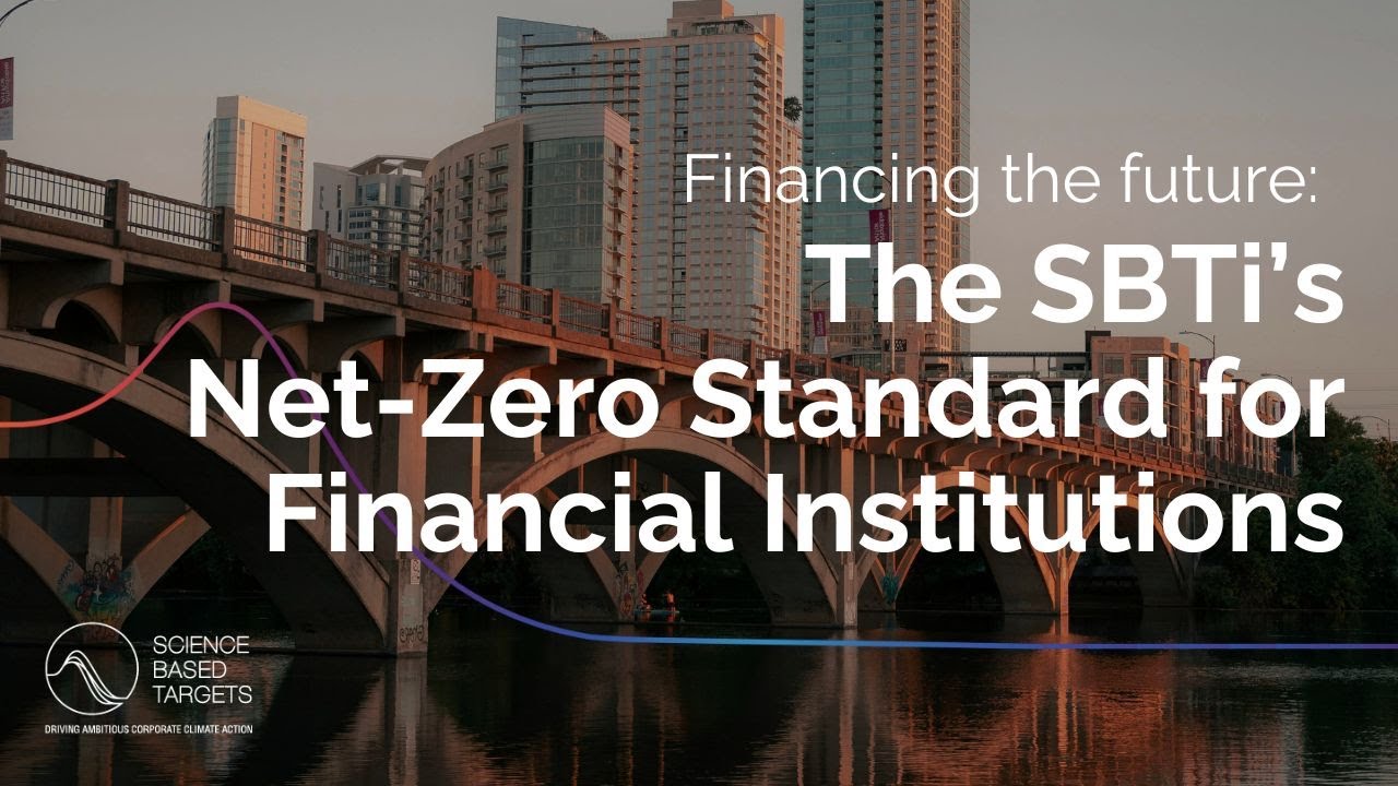 Financing the future: The SBTi's Net-Zero Standard for Financial Institutions