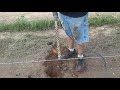 Driving T post in sandstone or rock with a Hilti 1 1/2 drill