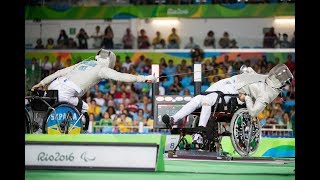 Incredible Wheelchair Sabre Fencing!
