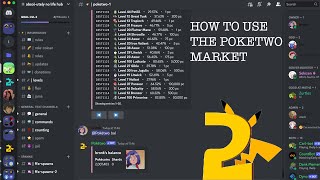 how to use the market in Poketwo