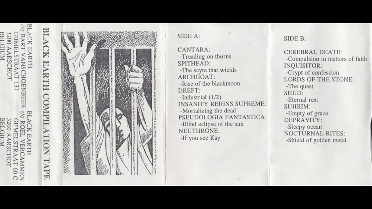 Various Artists. Black Earth compilation. 1993 (Belgium)  (Restored & Mastered)