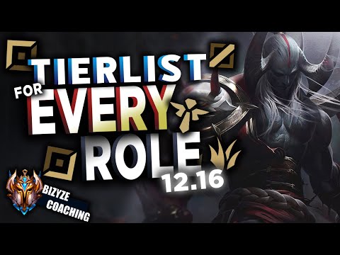 Best Champs To CLIMB for EVERY ROLE - NEW Updated 12.16 Patch