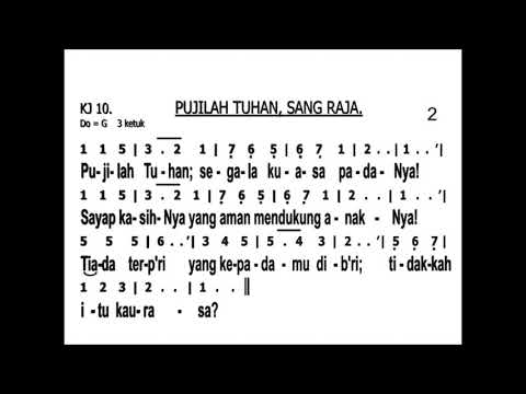 (Kidung Jemaat) KJ 010 - Pujilah Tuhan Sang Raja