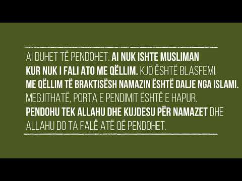 E braktis namazin disa ditë? - Feuzan