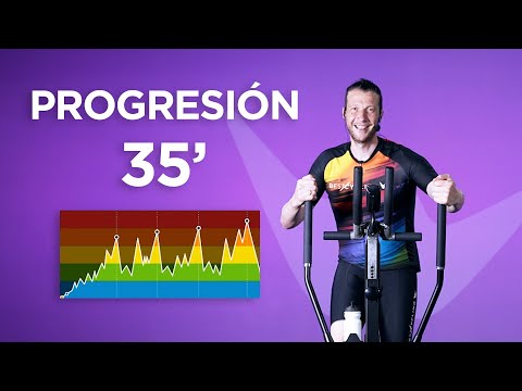 Clase de elíptica gratis. Progresión de 35 minutos