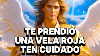 CUIDADO‼️TE PRENDIERON UNA VELA ROJA SAN MIGUEL TE DEFIENDE💕✨ #tarot