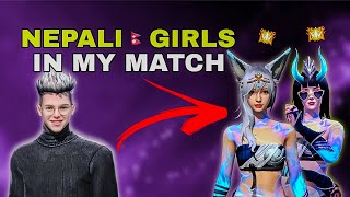 Two Nepali Cute Girls in My Team 😍 | Funny Free Fire Gameplay Highlights