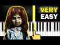 🎃 THE EXORCIST - Theme Song - VERY EASY Piano tutorial