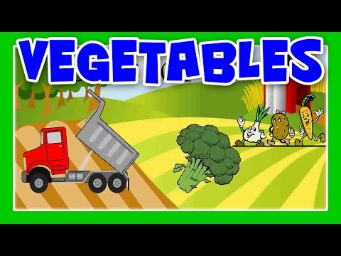 Vegetable Song,Learn Vegetable Names With Dump Truck,Vegetable Truck For Children by JeannetChannel Video