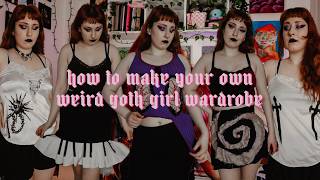 want a weird goth girl wardrobe but have no money wait, i got you 🦇