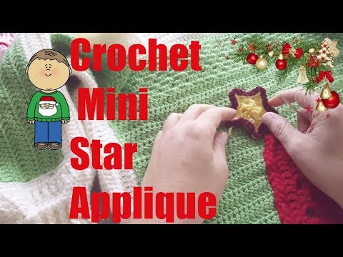 Crochet Mini Star Applique - The Stitch Sessions #17