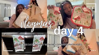 Vlogmas Day 4 | Cleaning | Opening Amazon Packages