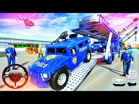 Transporting Police Vehicles in Cargo Plane - Police Car Transporter 2024 - Android Gameplay