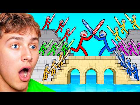 Ultimate 3v3 Stickman Color War!