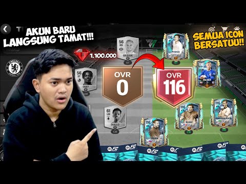 AKU HABISKAN 1.100.000 GEMS DI AKUN BARU! GACHA TERHOKI GILAAAA! LANGSUNG TAMAT! - EA FC MOBILE 25