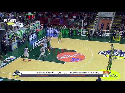 HIGHLIGHTS G1 LBA Playoff PosteMobile/ Sidigas Avellino - Dolomiti Energia Trentino 77-79