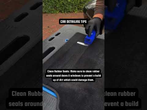 Clean rubber seals around doors & windows to prevent a build up of dirt which could damage them.