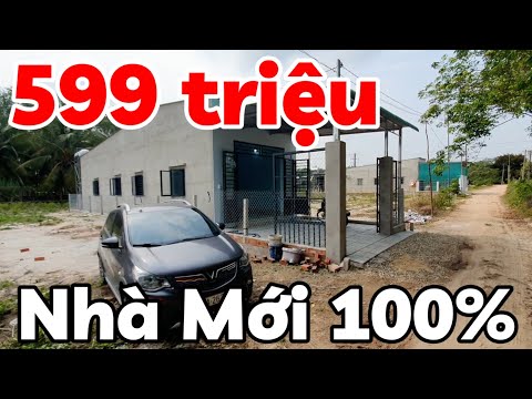 Nhà mới giá rẻ 599 triệu kế bên đường nhựa gần trường học QL22B xã Trà Vong Tây Ninh sổ hồng riêng