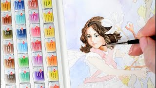 Trying White Nights Watercolor Paints by St Petersburg