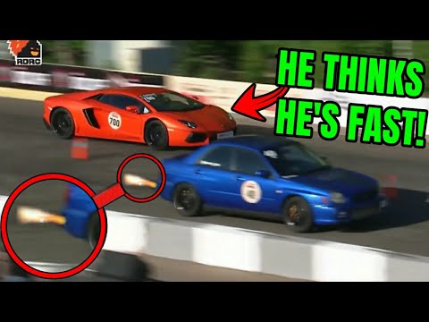 Nissan GTR и Niva вышли в финал против Ferrari. Драг-рейсинг