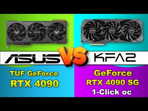 ASUS TUF GEFORCE RTX 4090 VS KFA2 GEFORCE RTX 4090 SG 1 CLICK OC