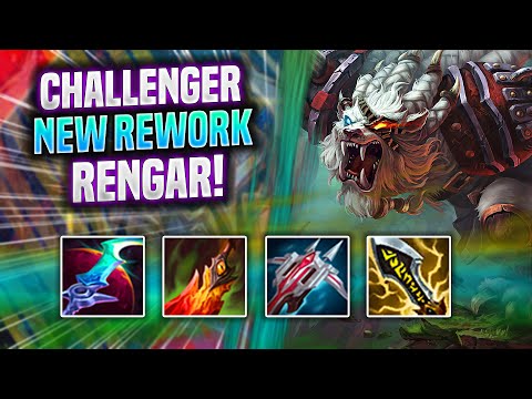 CHALLENGER IS INSANE WITH RENGAR NEW REWORK! - Challenger Plays Rengar Jungle vs Diana! |