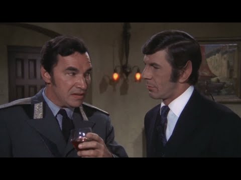 Spock and his Father Sarek Enjoy a Nice Holodeck Program Together Playing as Primitive Humans