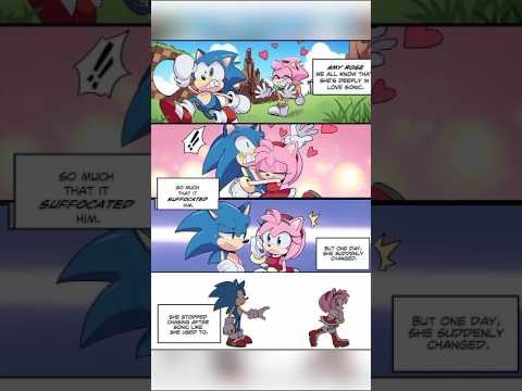 Amy x Sonic (rus) русская озвучка #комикс #озвучка #sonic #comic