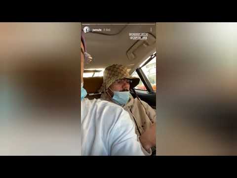 Capital Bra lässt sich die Haare schneiden in Dubai, Jamule x Pa Sports 01.02.2021