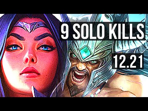 IRELIA vs TRYNDA (TOP) | 9 solo kills, 1400+ games, 1.2M mastery, 11/2/2 | EUW Diamond | 12.21
