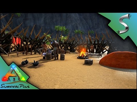 FORTIFYING THE AREA! HUNTING FOR HIDE! - Ark: Survival Plus [Gameplay E3]