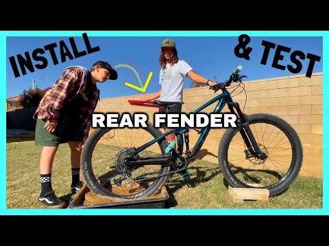 Rear MTB Mudguard, Install and Test | Mountain Biking Fender