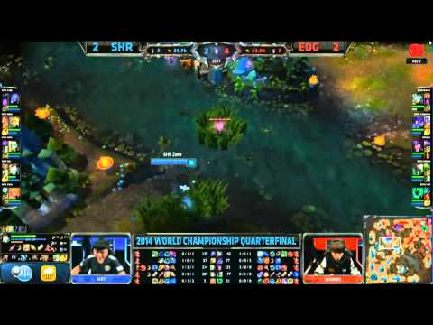 LMHT [05-10-2014] SHR vs EDG - Chung Kết Thế Giới Mùa 4 - Tứ Kết 3 - Trận 5