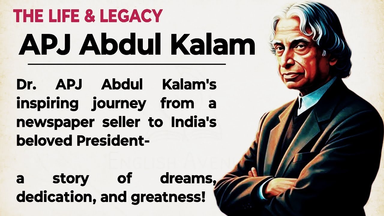 APJ Abdul Kalam's Story  Learn English Through Inspiring Story 🔥 Improve Your English Everyday✅