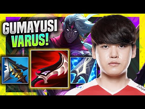 GUMAYUSI DESTROYING WITH VARUS! - T1 Gumayusi Plays Varus ADC vs Ezreal! | Season 11