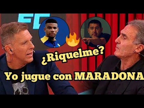 Ruggeri le TAPA LA BOCA a Fantino / "YO JUGUE CON MARADONA"