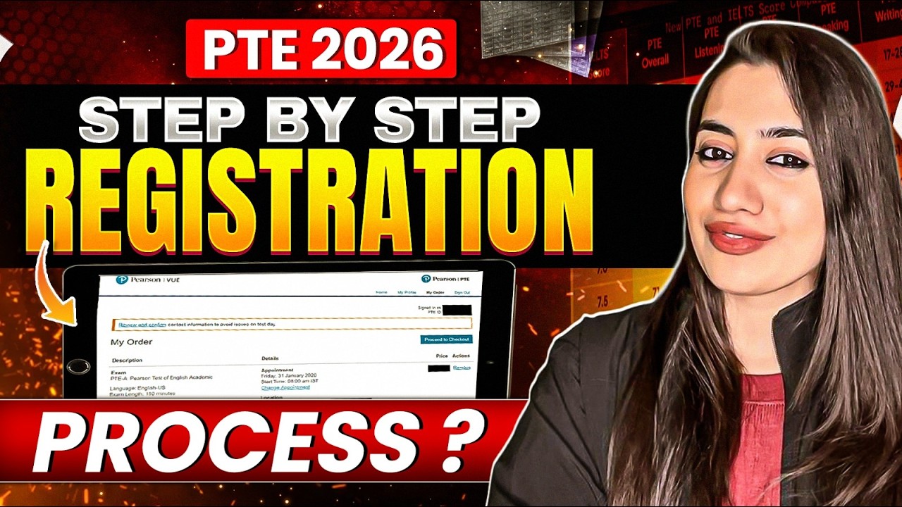How to Register for PTE Exam Step by Step (2026)🔥 | Complete Pearson PTE Guide🤔