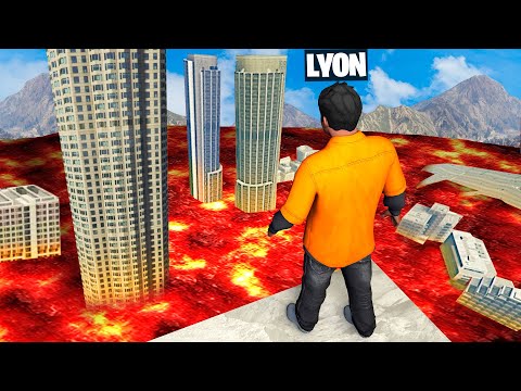 THE FLOOR IS LAVA SU GTA5!!