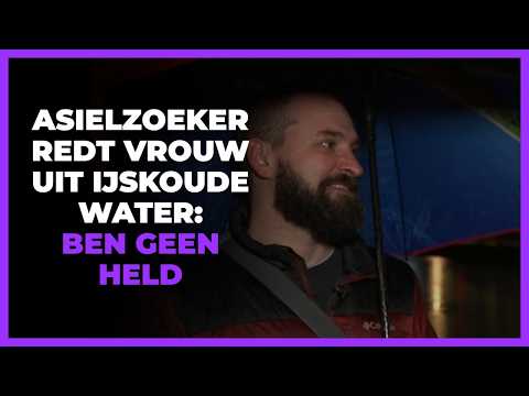 Asielzoeker Dzmitry redt vrouw uit ijskoude water: 'Ben geen held, maar een mens'