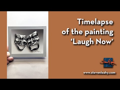 Airbrushing chrome comedy and tragedy masks