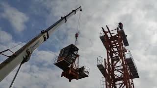 Монтаж башенного крана XCMG XGT6013B-8S1 на CTT Expo 2023