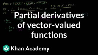 Partial Derivatives of Vector-Valued Functions