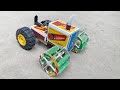 How To Make Matchbox Tractor With Trolley DIY Matchbox Truck Using DC Motor