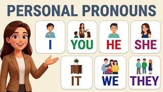 Personal Pronouns in English - Subjects | A1 Beginner.
