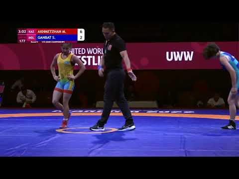 Round 5 WW - 46 kg: M. AKHMETZHAN (KAZ) v. S. GANBAT (MGL)