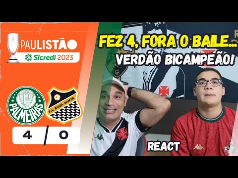 REACT REAÇÕES A PALMEIRAS 4X0 ÁGUA SANTA - ÁGUA STA NÃO RESISTIU AO PODER DO VERDÃO EM CASA